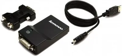 Përshtatës Lenovo USB në VGA, i zi - 1