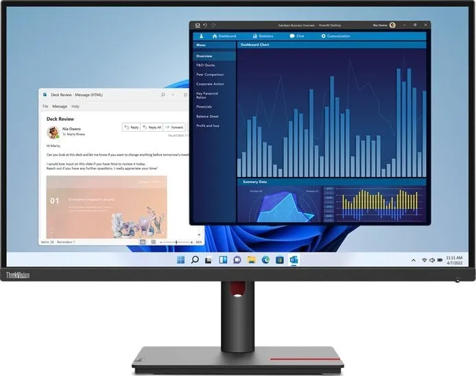Monitor Lenovo ThinkVision T27p-30, 27'', 3840 x 2160, i zi - 3