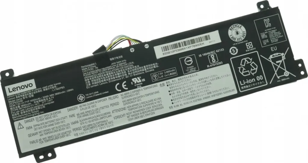 Bateri Lenovo V/E SP/A L17M2PB3, 4200mAh, 11.52V, e zezë - 3