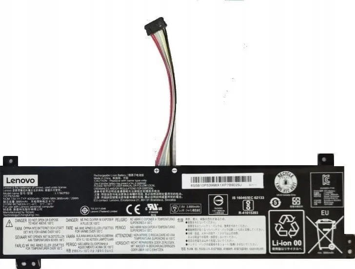 Bateri Lenovo V/E SP/A L17M2PB3, 4200mAh, 11.52V, e zezë - 7
