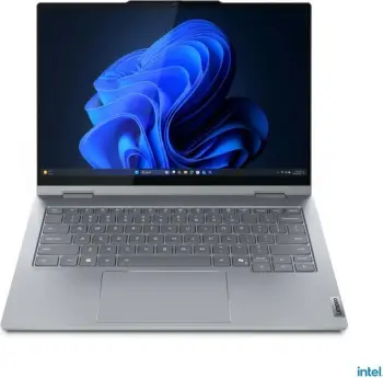 Lenovo ThinkBook 14 2-in-1 G5 IAU Intel Core Ultra 7 255U Hybrid (2-in-1) 35.6 cm (14") Touchscreen WUXGA 16 GB DDR5-SDRAM 512 GB SSD Wi-Fi 6E (802.11ax) Windows 11 Pro Swiss Grey