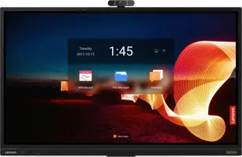 Monitor interaktiv Lenovo ThinkVision T75, 75", 4K Ultra HD, me prekje, i zi