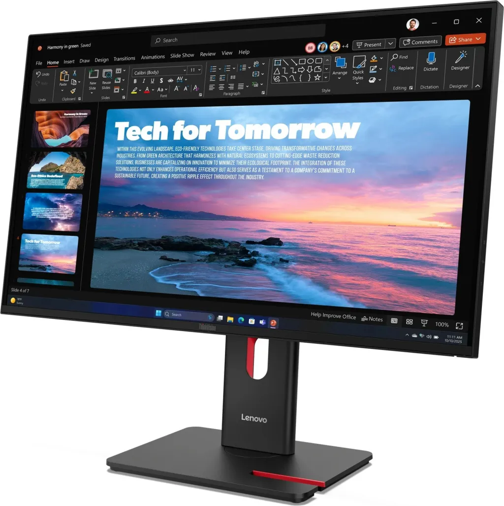 Monitor Lenovo ThinkVision T27QD-40 27 inç, 2K QHD, HDMI/DP/USB-C, i zi - 5