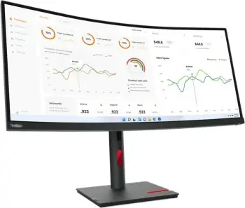 Monitor Lenovo ThinkVision T34w-30, 34", 3440 x 1440, LED, 6 ms, Raven Black
