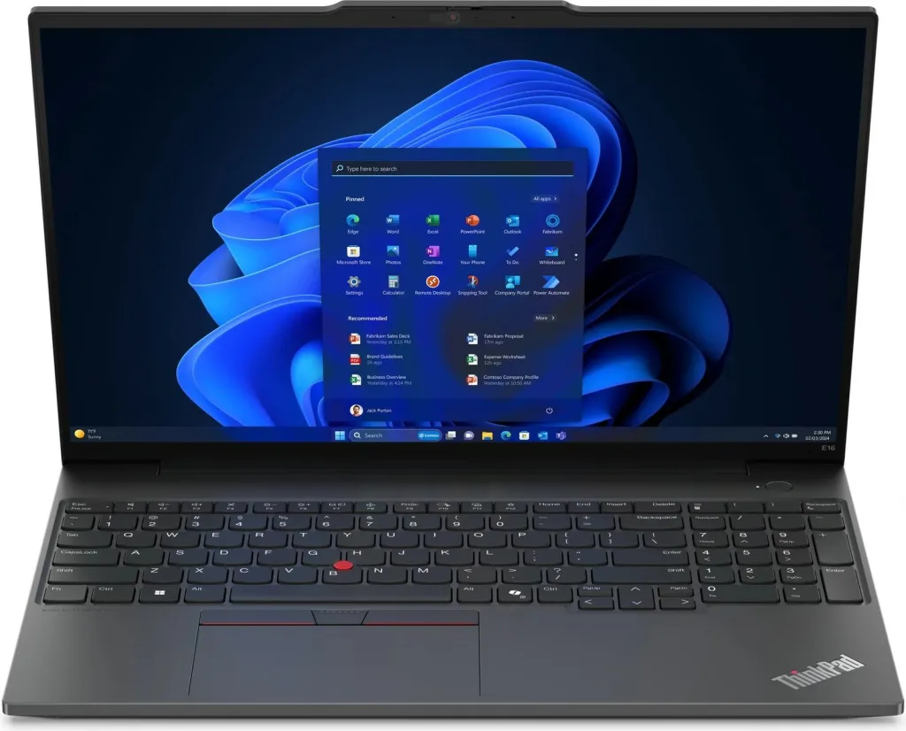 Laptop Lenovo ThinkPad E16, 16", Intel Core Ultra 7, 16GB RAM, 512GB SSD, Intel Arc Graphics, hiri (DE keyboard) - 7