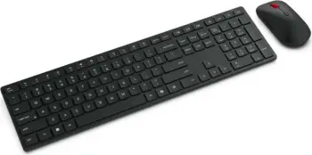 Set tastierë dhe maus Lenovo Wireless Multi Mode Pro Combo 6000, USB, pa tela, i zi