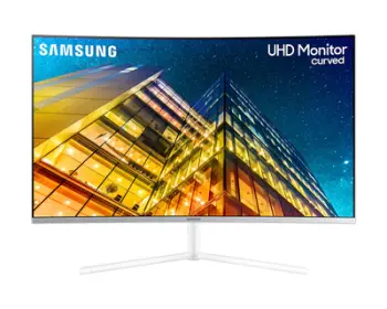 Monitor Samsung 590 UR591C, 31.5", 3840 x 2160, 4K Ultra HD, 60 Hz, i bardhë