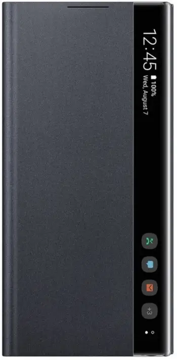 Mbrojtëse Samsung Clear View Flip për Samsung Note 10, e zezë