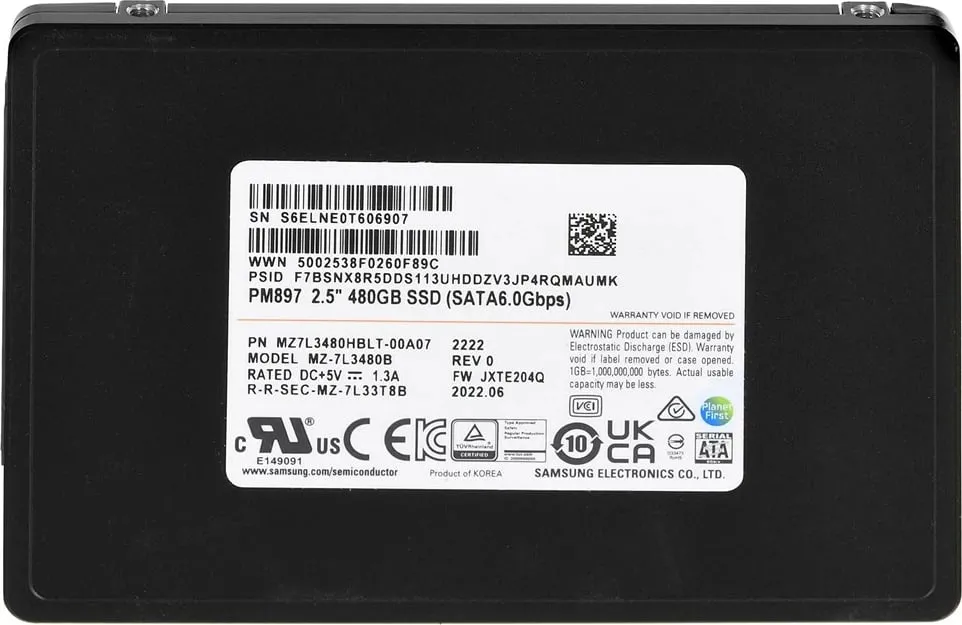 Disk SSD Samsung PM897, 2.5", 480GB - 1