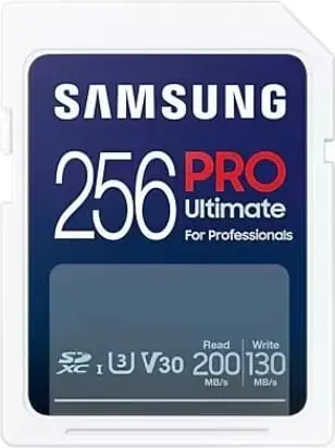 Kartelë memorie Samsung PRO Ultimate 256GB SDXC UHS-I U3 V30, e bardhë