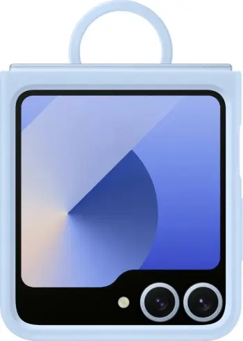 Mbështjellës Samsung Galaxy Z Flip6 silikon me unazë, blue