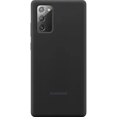 Mbështjellës për Samsung Galaxy Note20 / Note20 5G, Silicone Cover, e zezë - 2