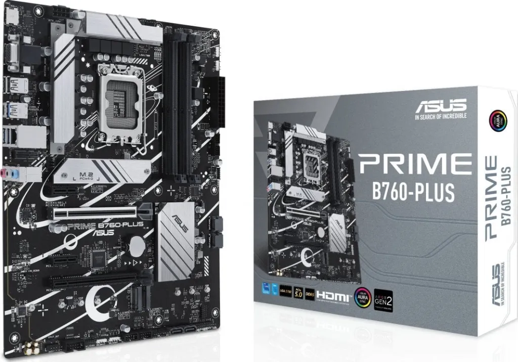 Pllakë amë Asus PRIME B760-Plus, Intel B760, Socket 1700, 4 slota, ATX - 1