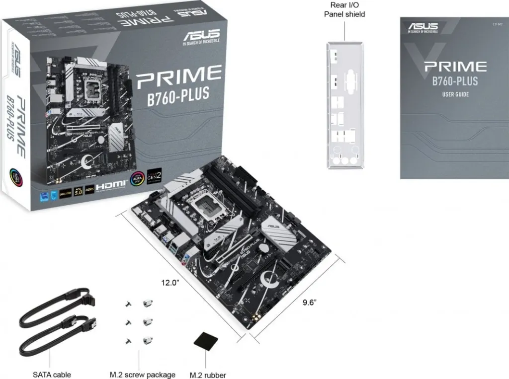 Pllakë amë Asus PRIME B760-Plus, Intel B760, Socket 1700, 4 slota, ATX - 7