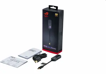 Përshtatës Asus ROG, audio, i zi