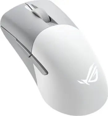 Maus Asus ROG Keris (90MP02V0-BMUA10), 36000 DPI, 5 butona, RGB, me kabllo / wireless, i bardhë / hirtë