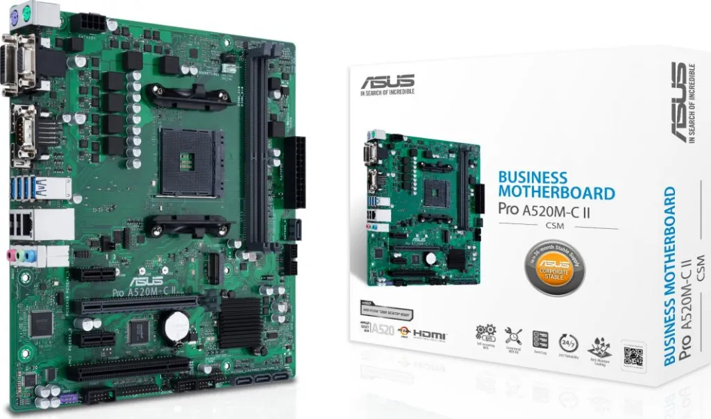 Pllakë amë Asus PRO A520M-C II/CSM, 64GB - 1