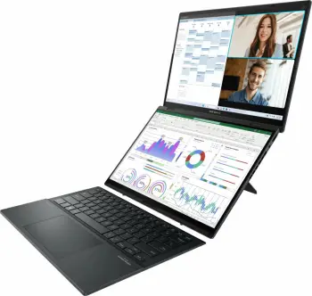 Kompjuter portativ ASUS Zenbook Duo Ultra 5 125H, 16GB RAM, 512GB SSD, UX8406MA-QL114W, Inkwell Gray