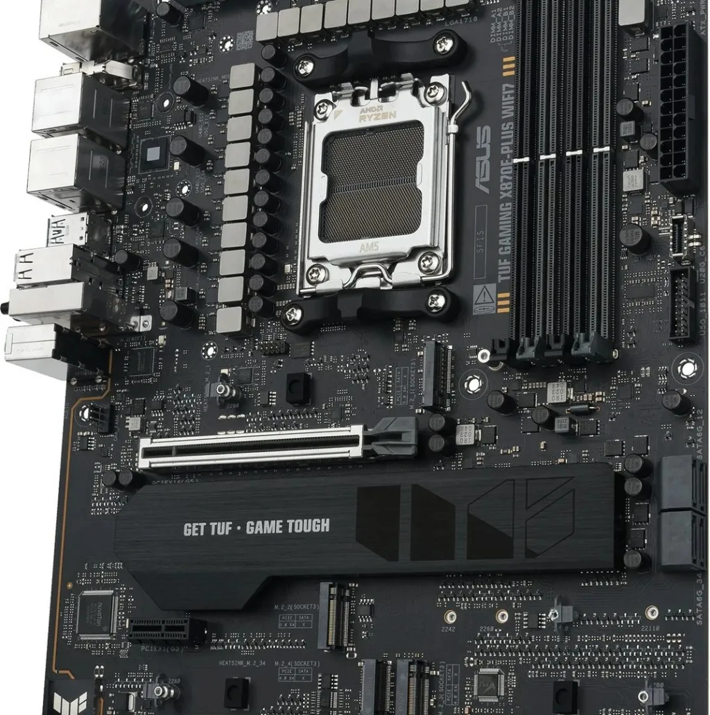 Pllakë amë ASUS TUF GAMING X870E-PLUS WIFI7, Socket AM5, ATX, Gri - 6