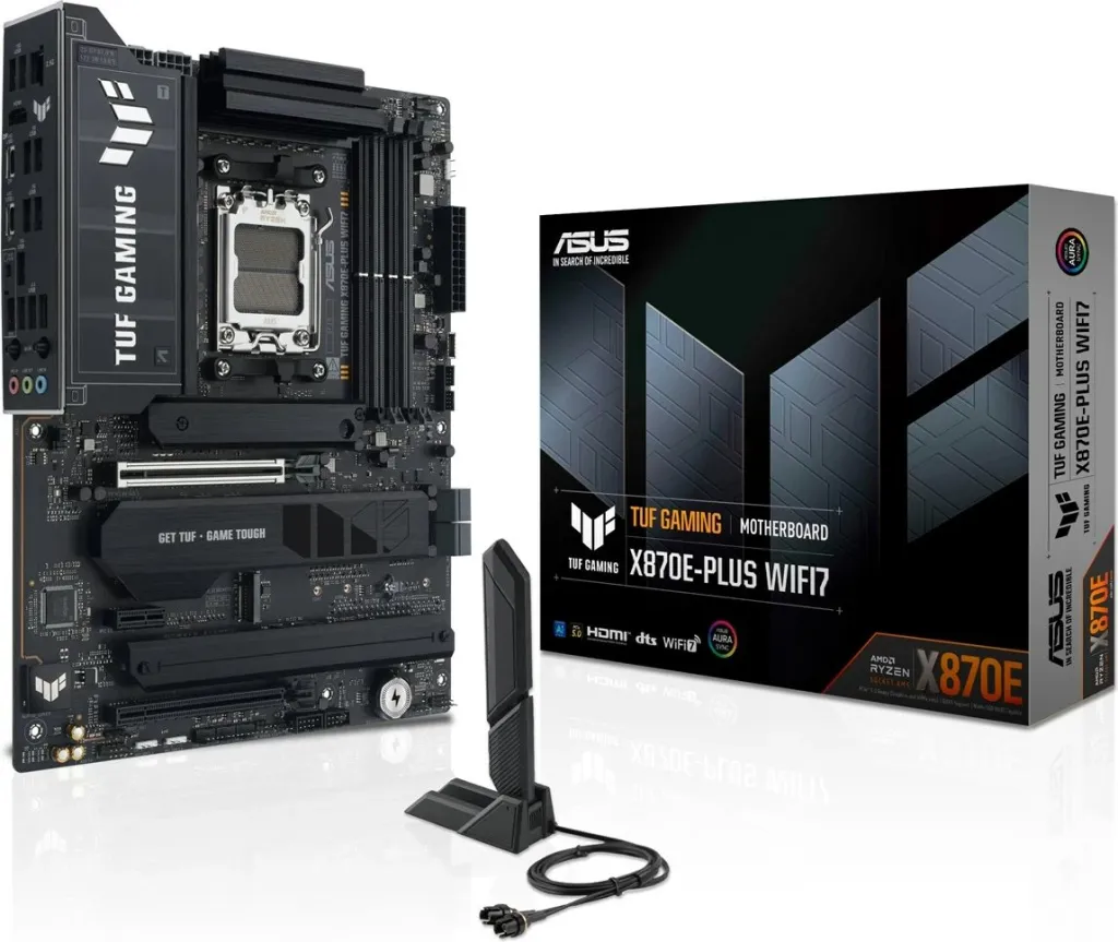 Pllakë amë ASUS TUF GAMING X870E-PLUS WIFI7, Socket AM5, ATX, Gri - 7
