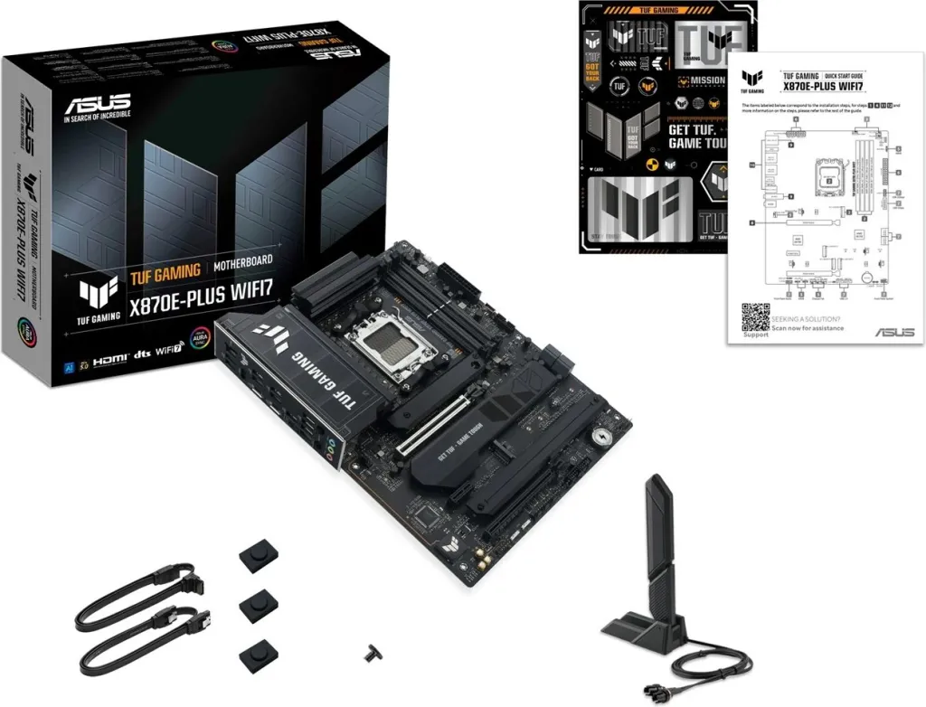 Pllakë amë ASUS TUF GAMING X870E-PLUS WIFI7, Socket AM5, ATX, Gri - 8