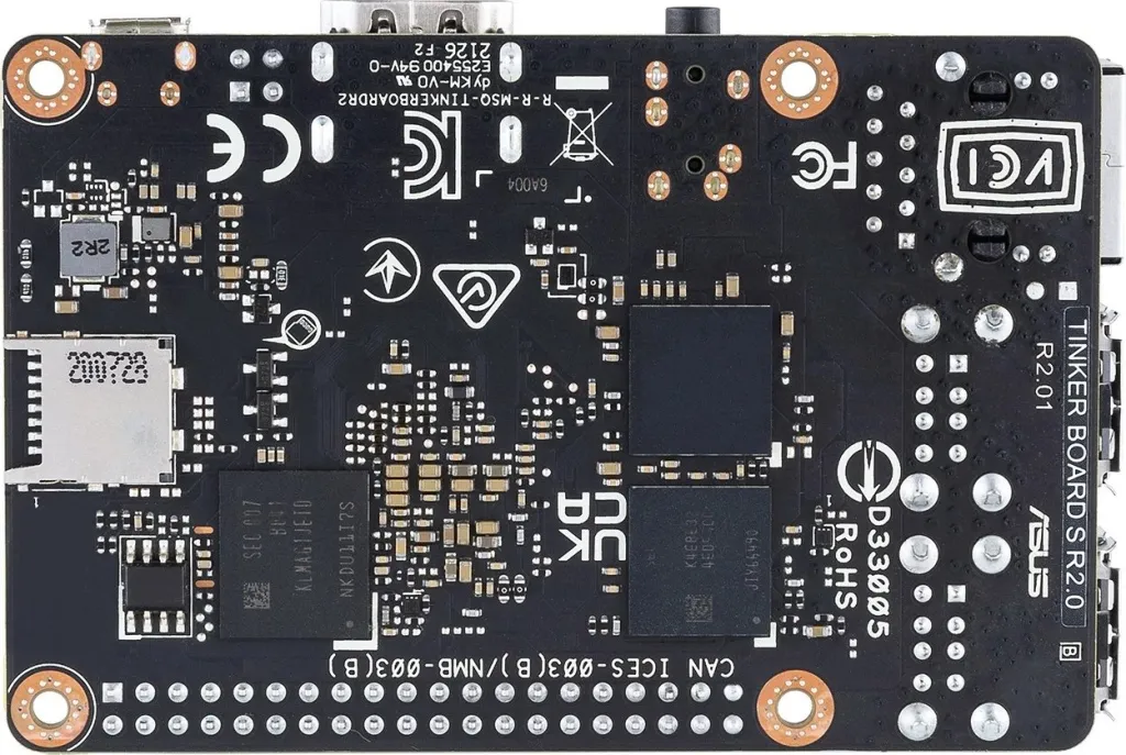 Pllakë amë ASUS Tinker Board S R2.0, 2GB RAM, 16GB eMMC, Wi-Fi, Bluetooth, e zezë - 2