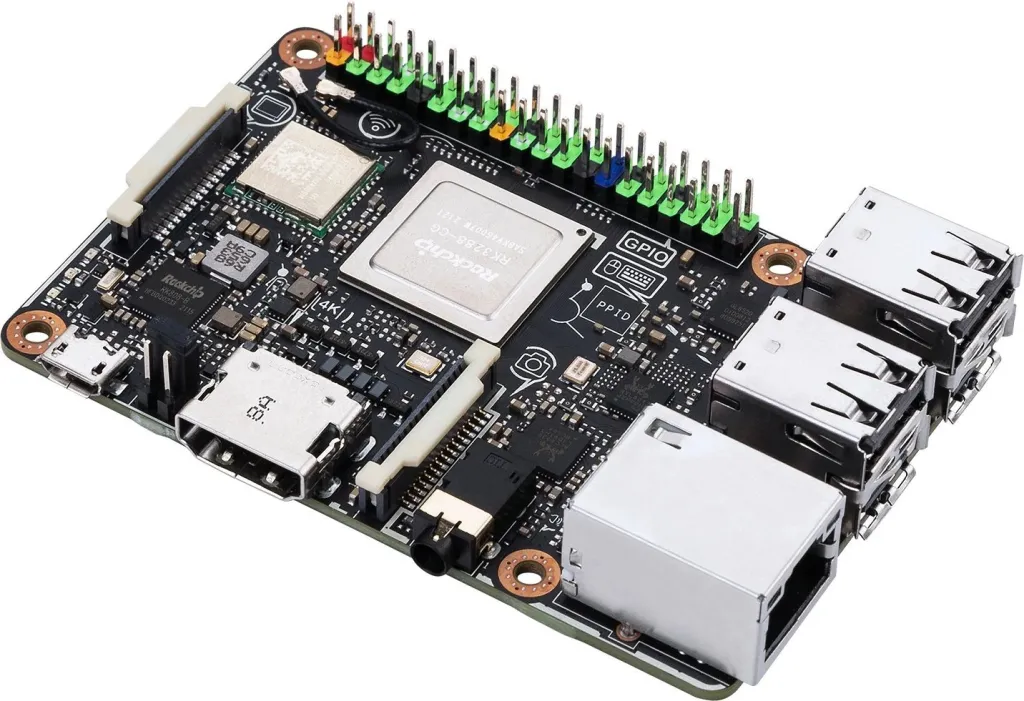Pllakë amë ASUS Tinker Board S R2.0, 2GB RAM, 16GB eMMC, Wi-Fi, Bluetooth, e zezë - 3