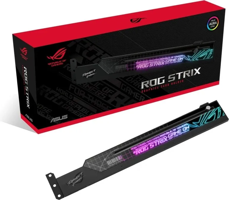 Mbajtëse kartelë grafike ASUS ROG STRIX HOLDER, RGB - 1