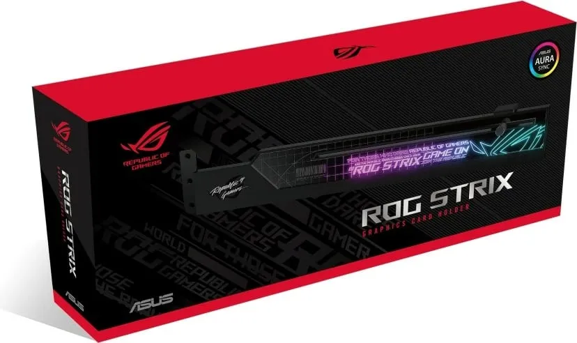 Mbajtëse kartelë grafike ASUS ROG STRIX HOLDER, RGB - 6
