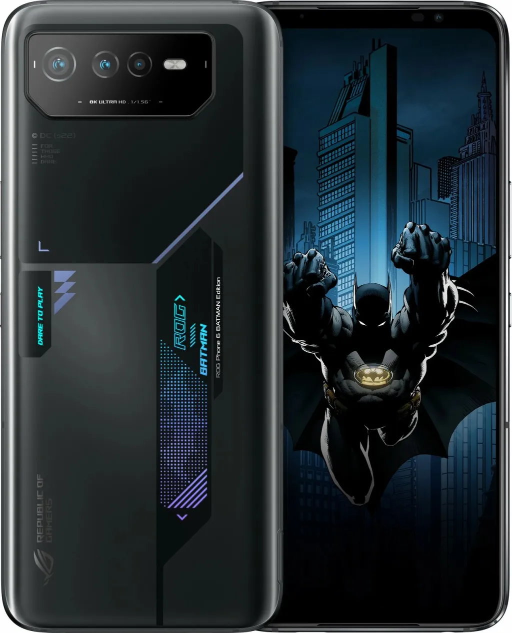 Celular ASUS ROG Phone 6 BATMAN Edition, 12 GB, 256 GB, 50 MP, Android 12, Black - 1