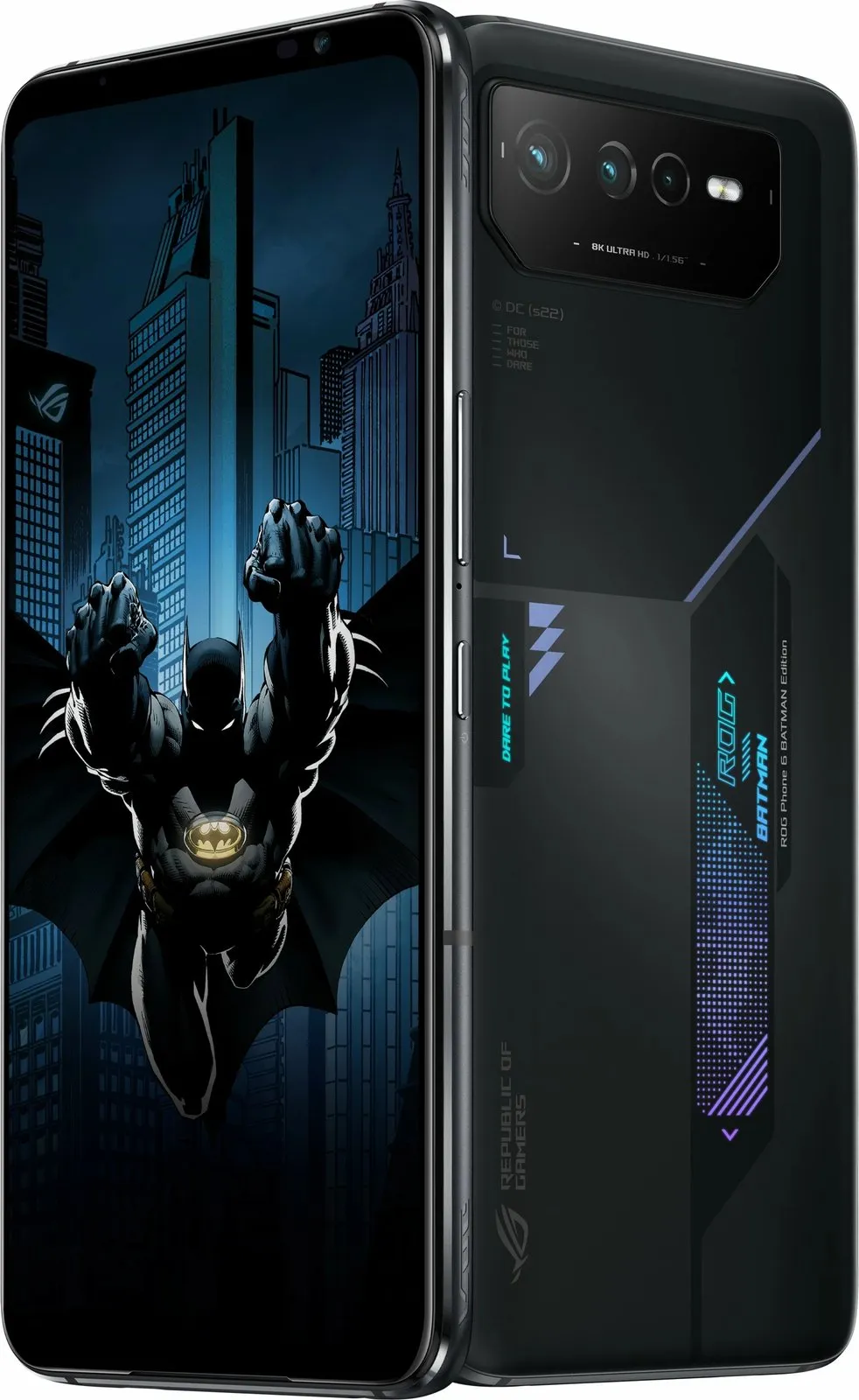 Celular ASUS ROG Phone 6 BATMAN Edition, 12 GB, 256 GB, 50 MP, Android 12, Black - 5