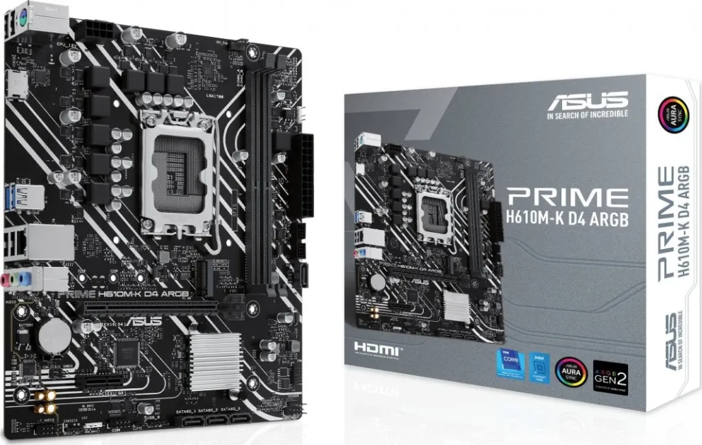 Pllakë amë Asus PRIME H610M-K D4 ARGB - 1