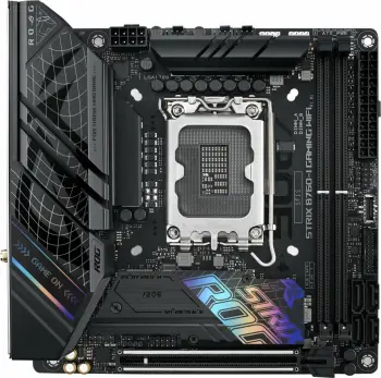 Pllakë amë ASUS ROG STRIX B760-I GAMING WIFI, Intel, LGA 1700, DDR5-SDRAM, 96 GB