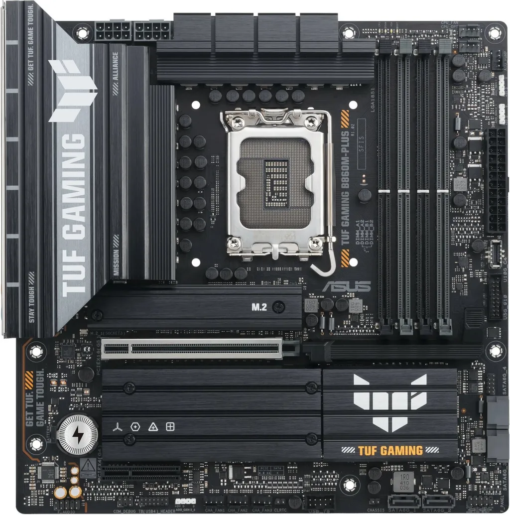 Pllakë amë ASUS TUF Gaming B860M Plus, Intel B860, DDR5, Micro ATX - 1