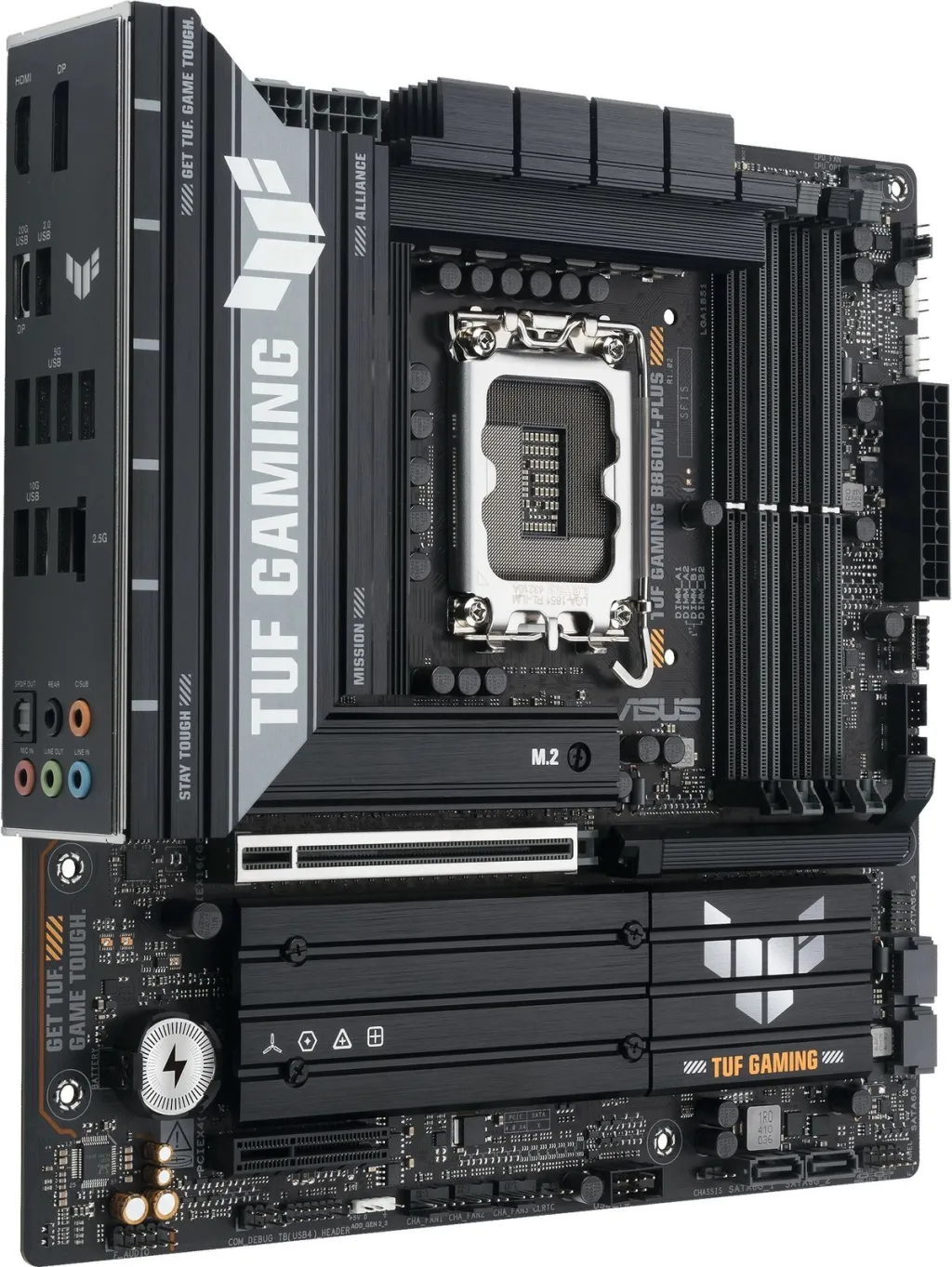 Pllakë amë ASUS TUF Gaming B860M Plus, Intel B860, DDR5, Micro ATX - 2