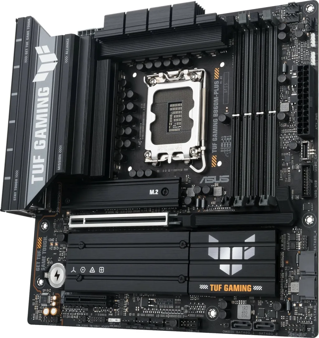 Pllakë amë ASUS TUF Gaming B860M Plus, Intel B860, DDR5, Micro ATX - 3