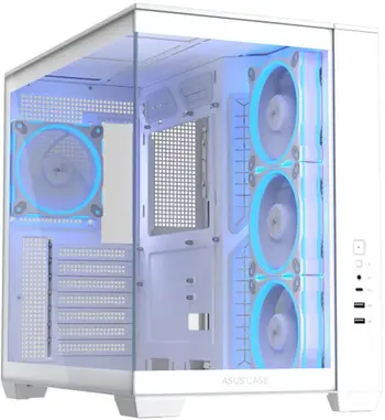 Kase gaming Asus A32 Plus ARGB, ATX, 4 ventilatorë ARGB, e bardhë