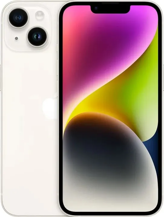 Celular Apple iPhone 14, 6.1", 128 GB, Starlight (Bejzh) - 1