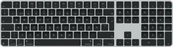 Tastierë Apple Magic Keyboard me Touch ID dhe tastierë numerike, Swedish, taste të zeza