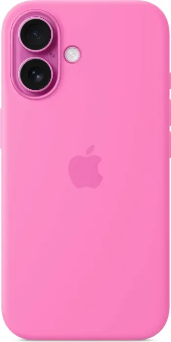 Mbështjellës Apple iPhone 16, silikon, MagSafe, 6.1 inch, rozë