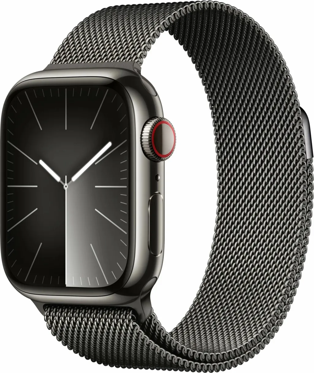Smartwatch Apple Watch S9 Cellular 41mm, 64GB, milanaise grafit - 1