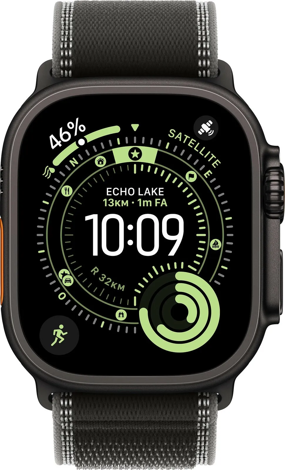 Smartwatch Apple Watch Ultra 3 Titanium Cellular 49mm, Trail Loop zi/kohlegri S/M - 2