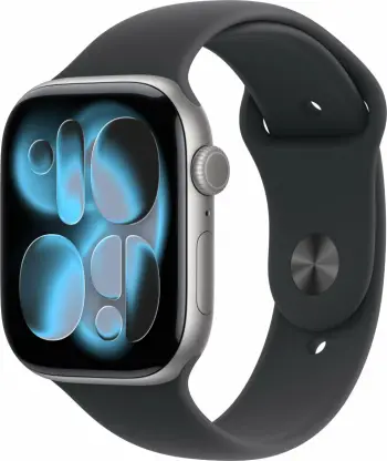Smartwatch Apple Watch S11, alumini 46mm, Space Grau, rrip sport S/M, i zi