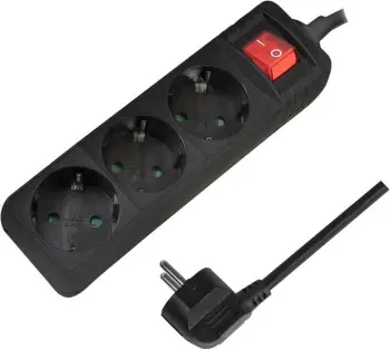 Kabllo zgjatëse LogiLink Socket, 3 priza + ndërprerës