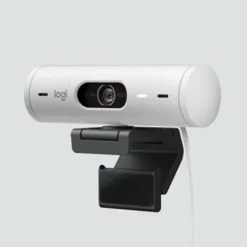 Ueb kamerë Logitech Brio 500, e bardhë