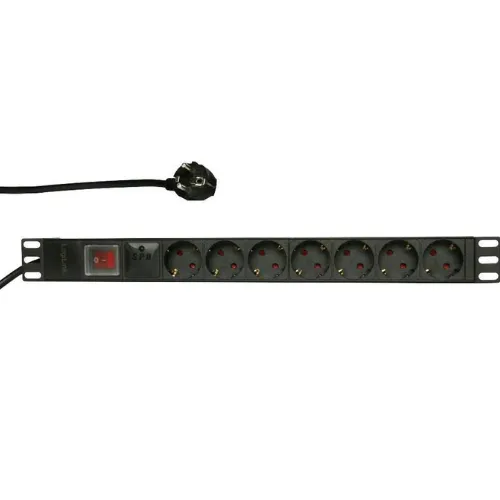 Kabllo vazhduese Logilink 19" PDU, 7 priza - 1