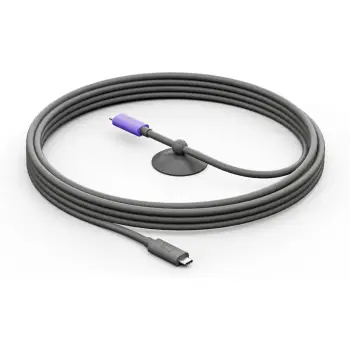 Kabllo USB Logitech 952-000195, 5 m, USB 3.2 Gen 2, Grafit, Vjollcë
