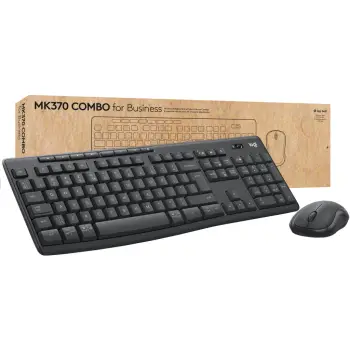 Tastierë Pa kabllo Logitech MK370 Advanced wireless combo e zezë QWERTZ DE