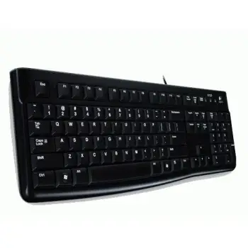 Tastierë Logitech K120, me kabllo, USB, QWERTZ, e zezë