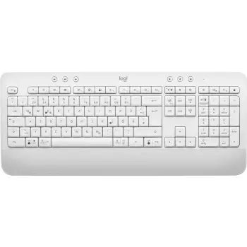Tastierë Logitech SIGNATURE K650, Wireless, Bluetooth, Membranë, QWERTZ, Bardhë